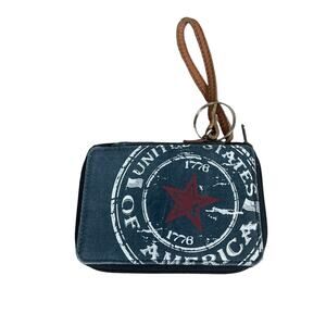 Mona B Canvas Stamp Wrislet Wallet